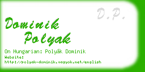 dominik polyak business card