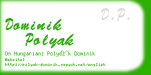 dominik polyak business card